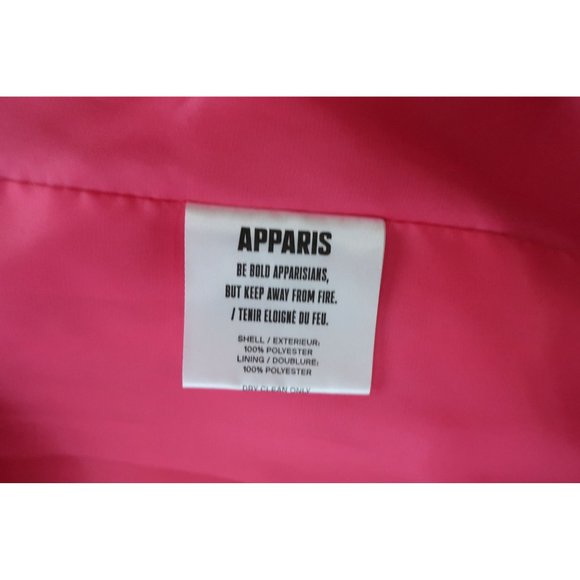 Apparis Faux Fur Pink Hooded Zip Jacket 2xl NWOT XXL - Picture 6 of 6